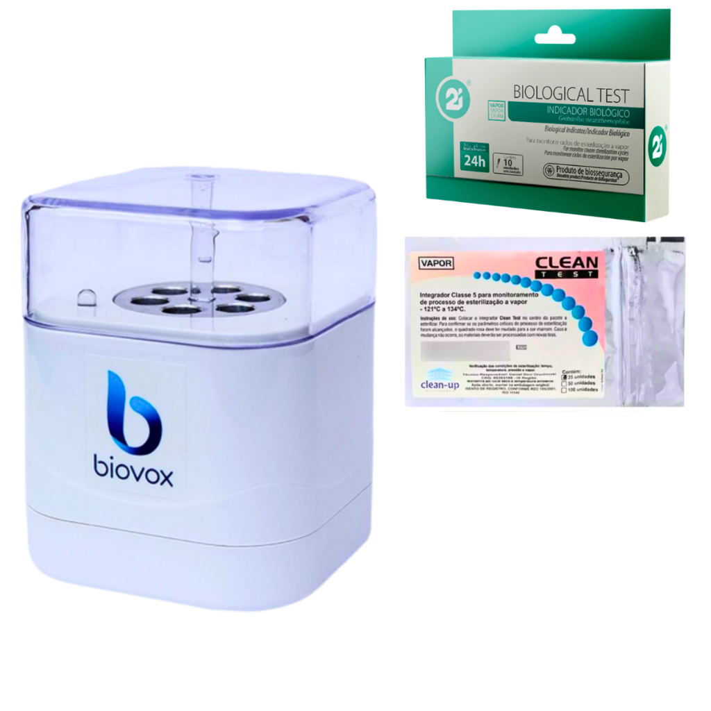 Mini Incubadora Biovox + 10 Indicador Biológico 2i + 25 Integrador ...