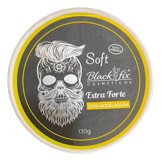 Cera Capilar Modeladora Extra Forte Soft Black Fix 130g