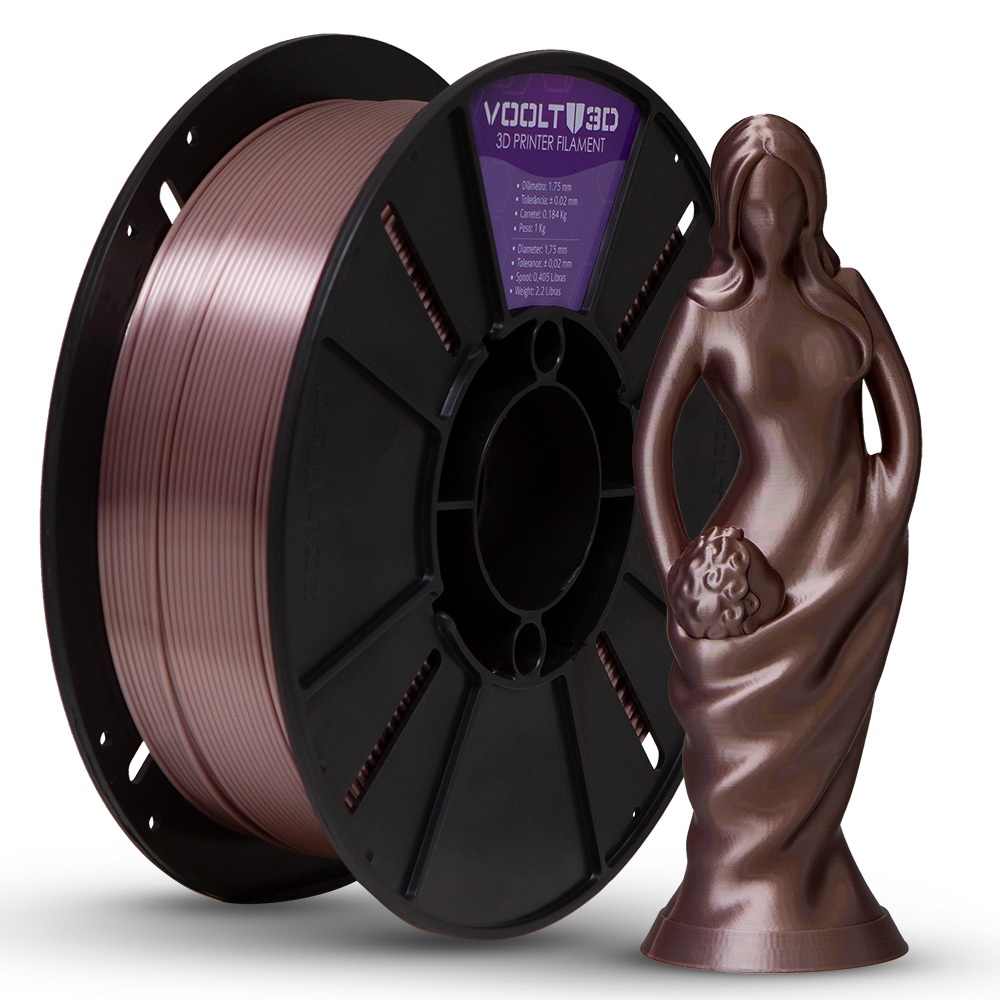 Filamento Pla Silk Voolt 3D 1,75mm 1kg Várias Cores | Shopee Brasil