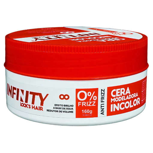 Cera Modeladora Incolor Anti Frizz Infinity Looks Hair 160g | Shopee Brasil