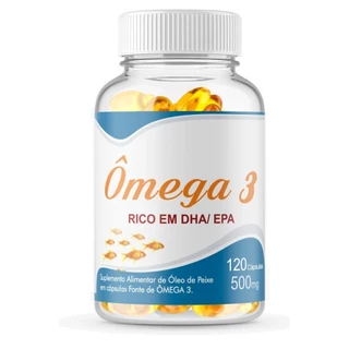 Ômega 3 Legítimo 120 Cap 500mg Óleo De Peixe Oil Fish Original em Oferta na Shopee