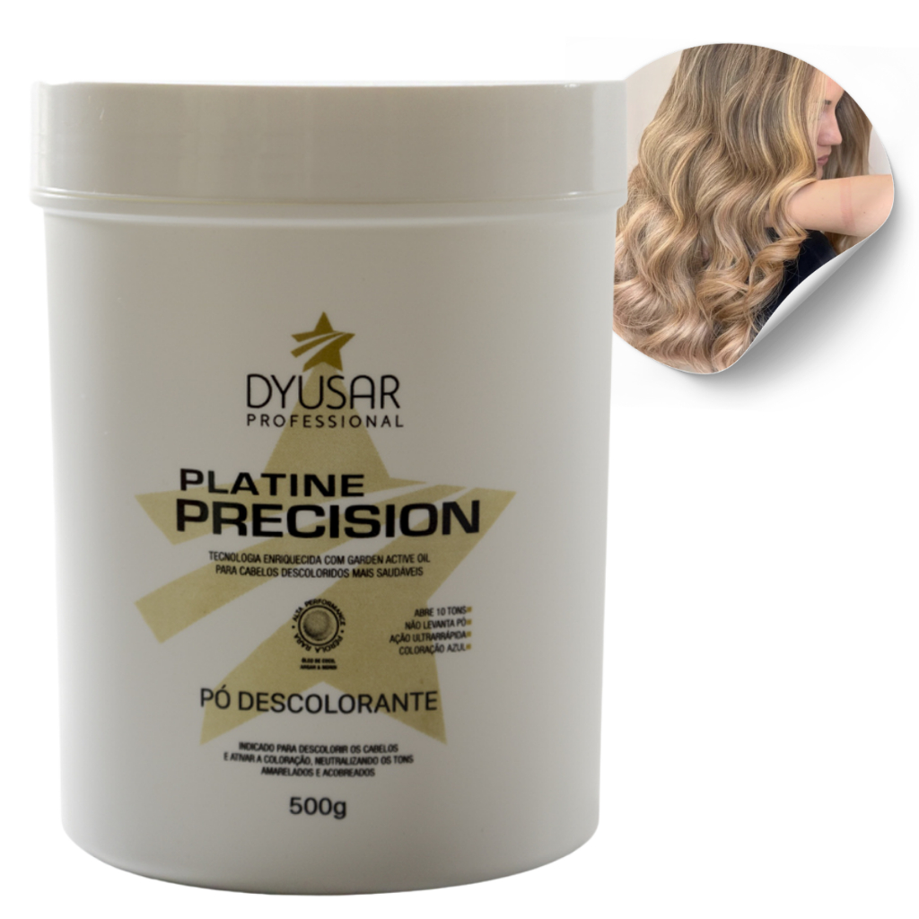 Pó Descolorante Platine Precision Blue 500g Profissional | Shopee Brasil