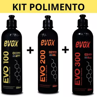 Kit Polimento Evox Evo 100 + Evo 200 + Evo 300