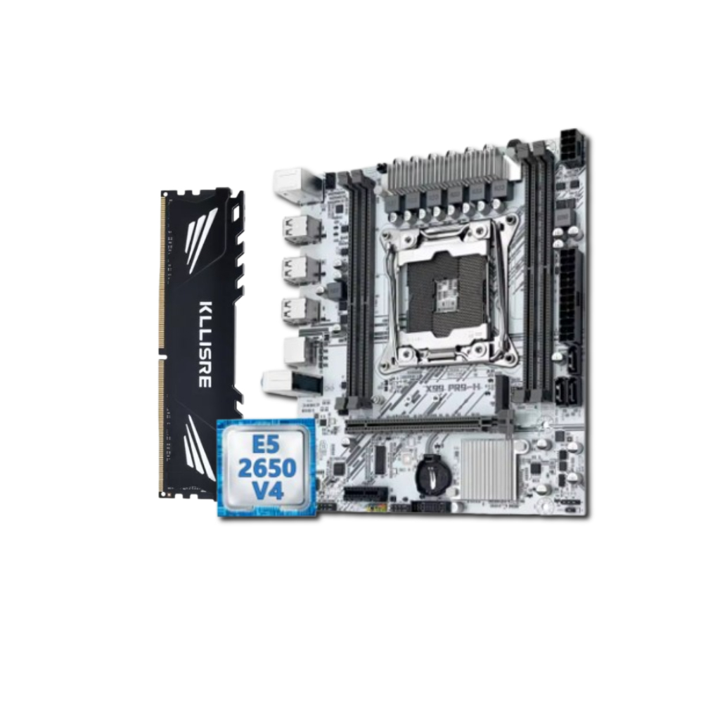 Kit Xeon - Placa Mae X99 MACHINIST + XEON 2650 V4 + Memoria RAM 8GB