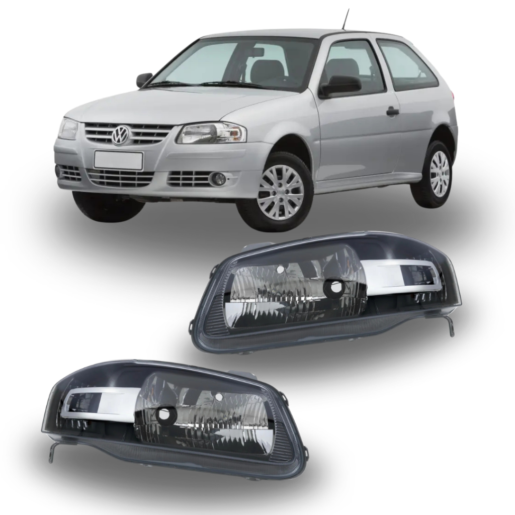 Par Farol Gol Máscara Negra 2005-2014 G4 | Shopee Brasil