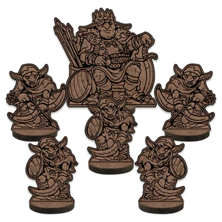 Kit Goblins – Miniaturas para RPG em MDF Gravado a Laser