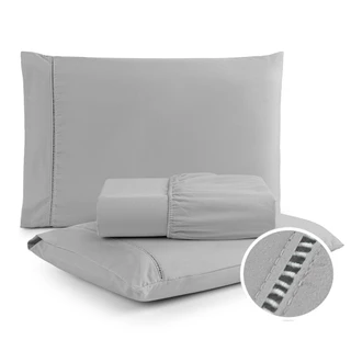 Jogo de Lençol 400 Fios Percal Flex Lenço c/ Elástico + Fronha Toque de Hotel Todos os Tamanhos em Oferta na Shopee