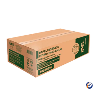 Papel Higiênico Interfolhado Folha Dupla com 8.000 unidades Ipel