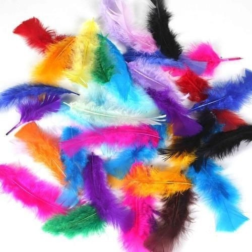 kit com 20 penas marabu diy artesanato decoração festa em Oferta na Shopee