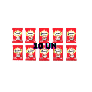 Caixa 10un Petisco Dreamies Gatos Adultos Carne 40g