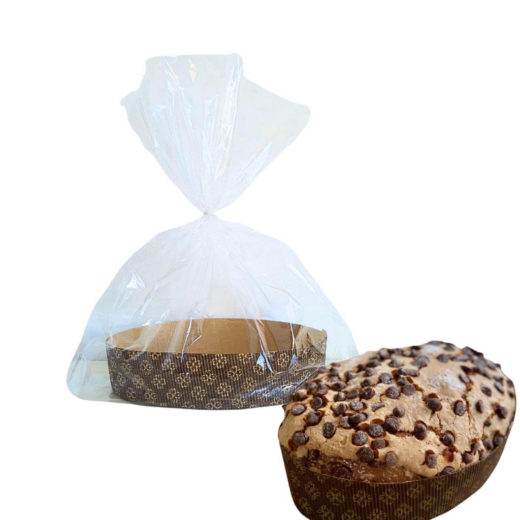 Kit 10 Forma Colomba Pascal 500g Papel Forneável Oval com Embalagem e ...