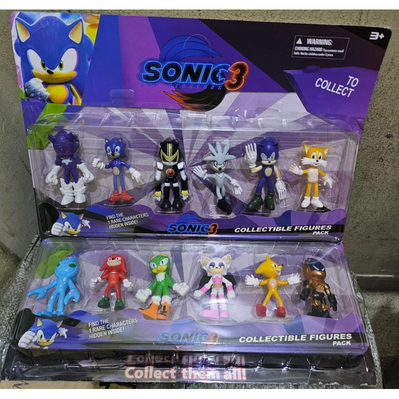 Kit Bonecos Sonic 3 Modelo Novo Presente Brinquedo Top | Shopee Brasil
