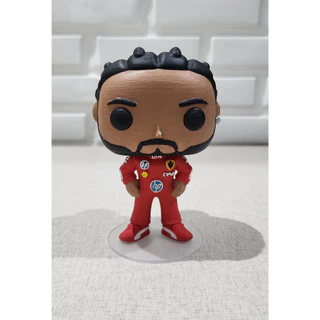 Boneco Estilo Funko Pop Lewis Hamilton F1 Ferrari