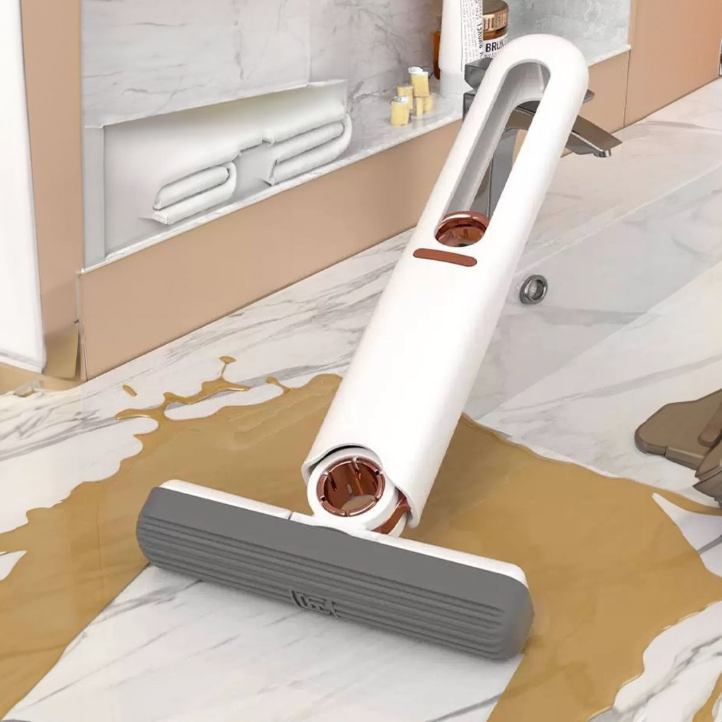 Mini Mop Esfregão Portátil Absorvente Auto-Squeeze Multifuncional Limpeza