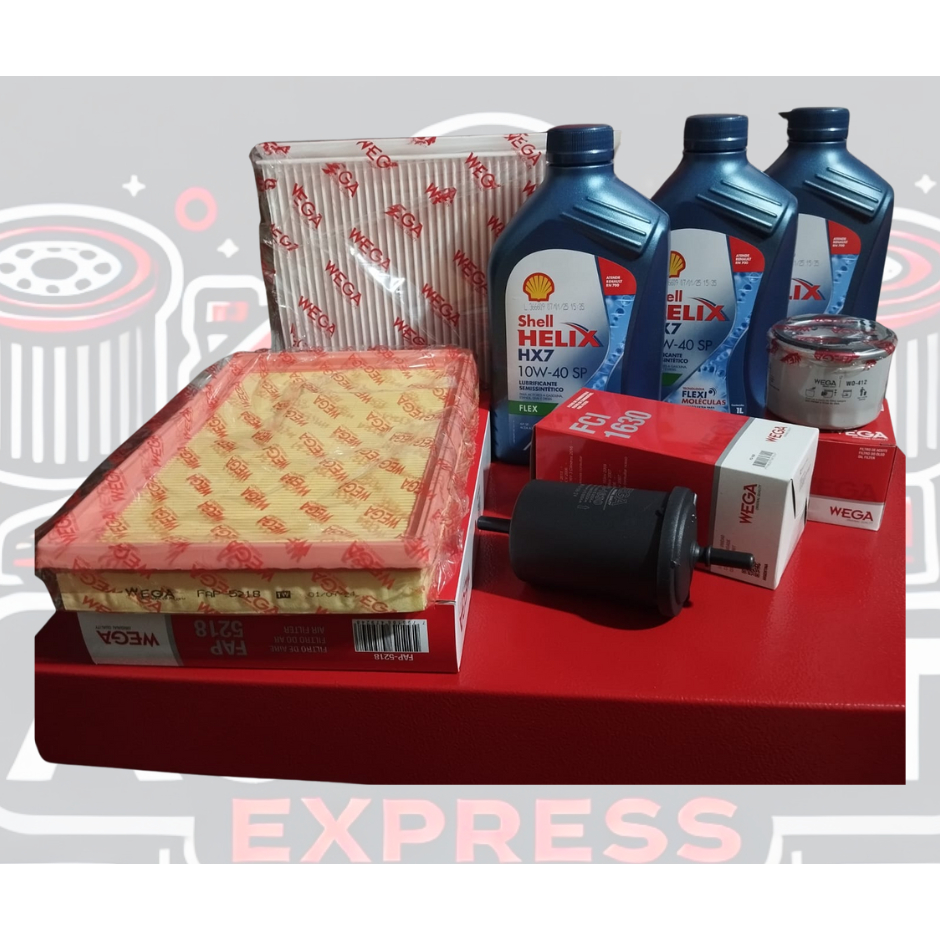 Kit Completo Revisão Óleo e Filtros Kwid , Shell 10W40 Ano 2017 Até ...