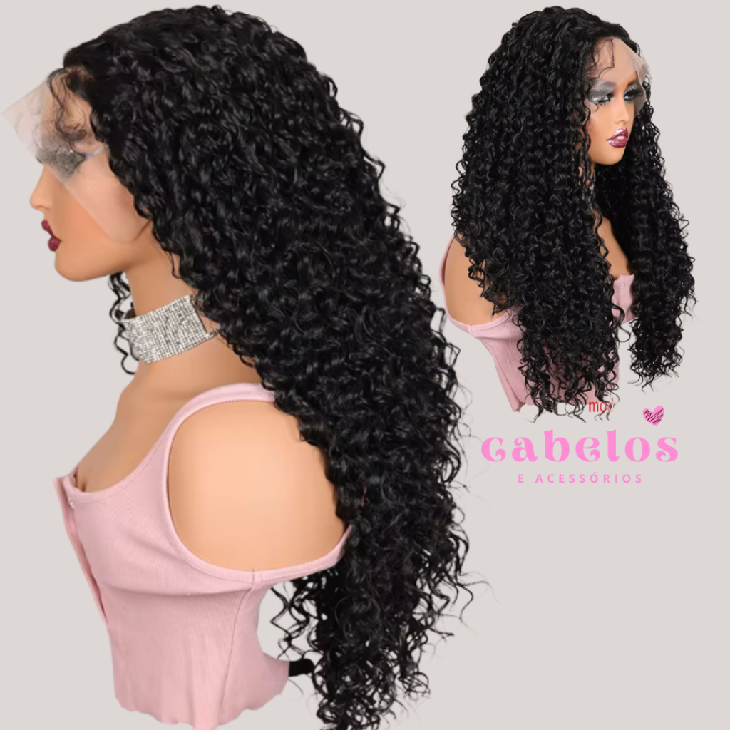 Front Lace Cachos definidos wig peruca cacheada | Shopee Brasil