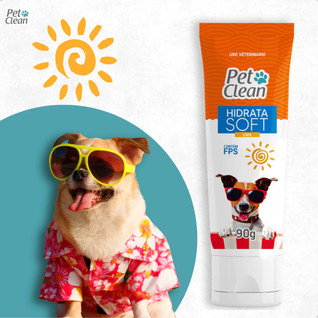 Protetor Solar Creme Termo Hidratante para Cachorro Pet Clean 90g ...