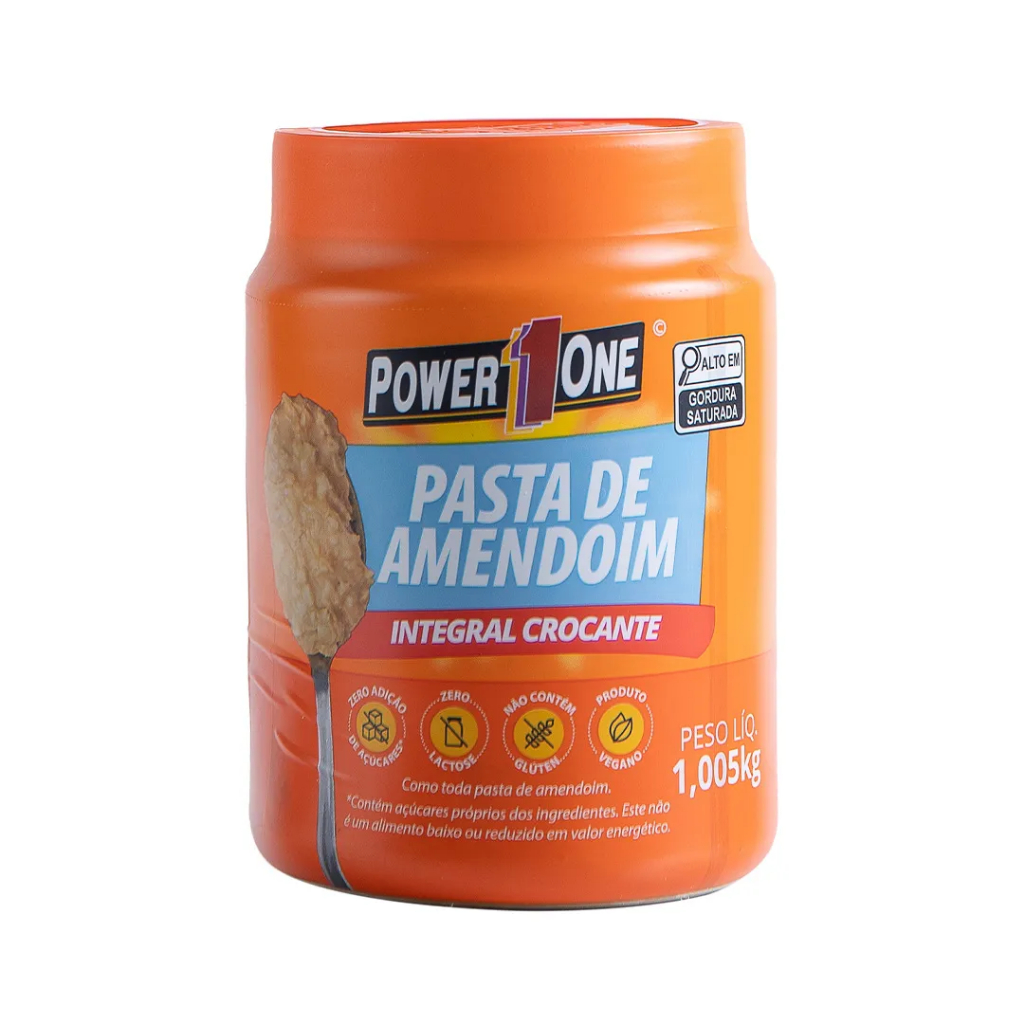 Power One Pasta De Amendoim 1k Crocante