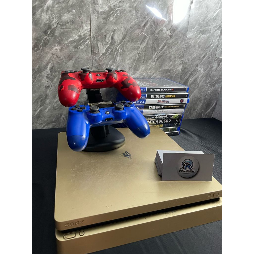 Consoles Playstation 4 Personalizados PS4 - Jogo de Brinde - Garantia de 3 Meses - Rei dos Consoles