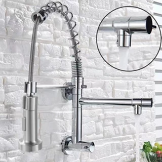 Torneira Cozinha Gourmet Monocomando De Parede Móvel Misturador Cozinha Água Fria Única Preto/Torneira de mesa