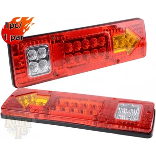 1/2pcs Lanterna Traseira Caminhão Carretinha Led 12V 29,5cm Luz Seta Ré Freio em Oferta na Shopee