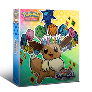 Pasta Álbum Fichário Pokémon - Evoluções Prismáticas - BRANCO
