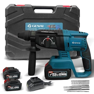 68V Martelete Furadeira rompedor eletrico profissional 600w Martelo de impacto Rompedor Com 2 Baterias