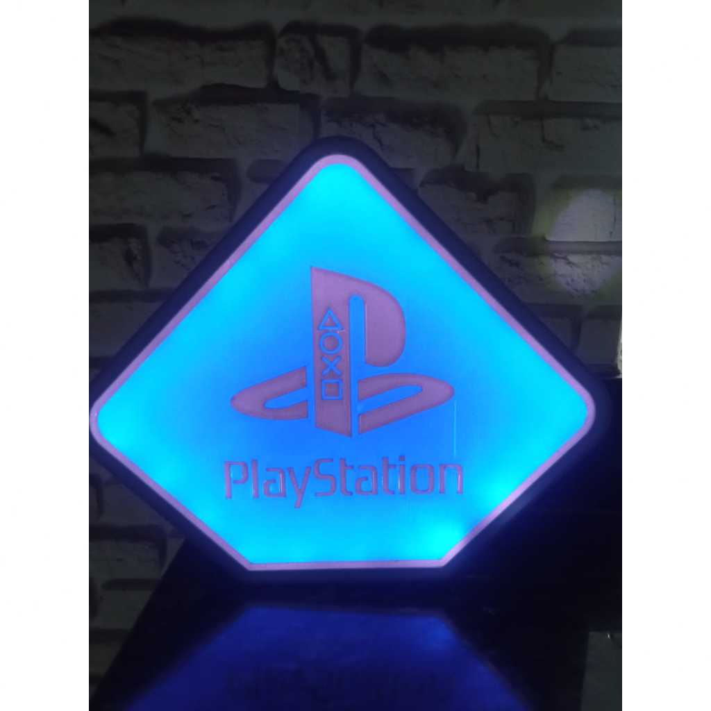 Luminária 3D PlayStation LED Gamer - Decoração Geek e Presente para ...
