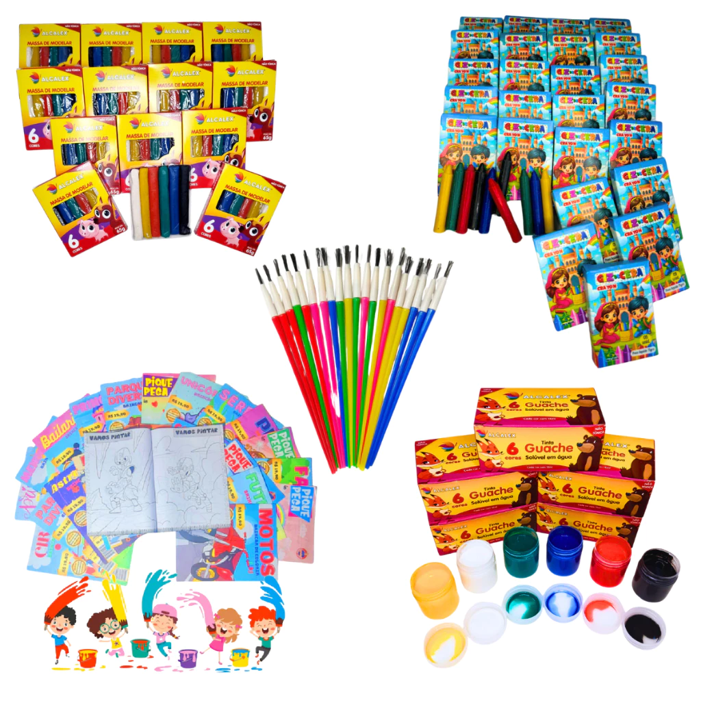 Kit Escolar de Pintura 25 Itens