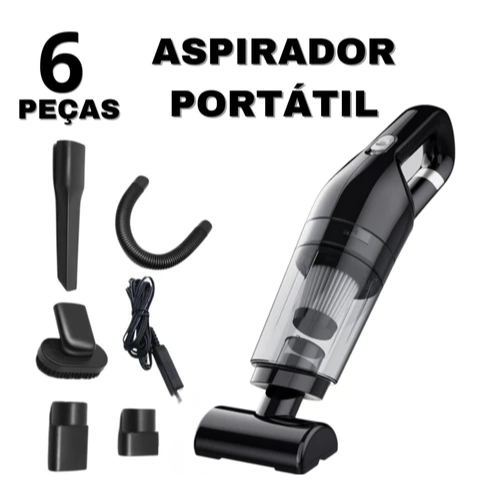 Mini Aspirador De Pó Portátil Carro Forte Automotivo Potente Sujeira ...