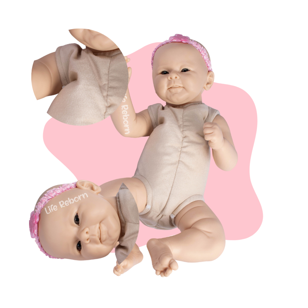 Molde Bebe Reborn Kit Greta com Corpo de Tecido Shopee Brasil