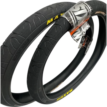 Par de Pneu Maxxis Hookworm Aro 26 x 2.50 C/ Arame Freeride Dirt Jump Manobra Grau