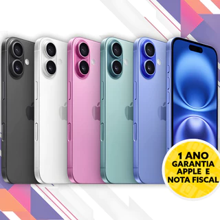 iPhone 16 128GB/256GB Chip A18 5G Pronta Entrega e Nota Fiscal em Oferta na Shopee
