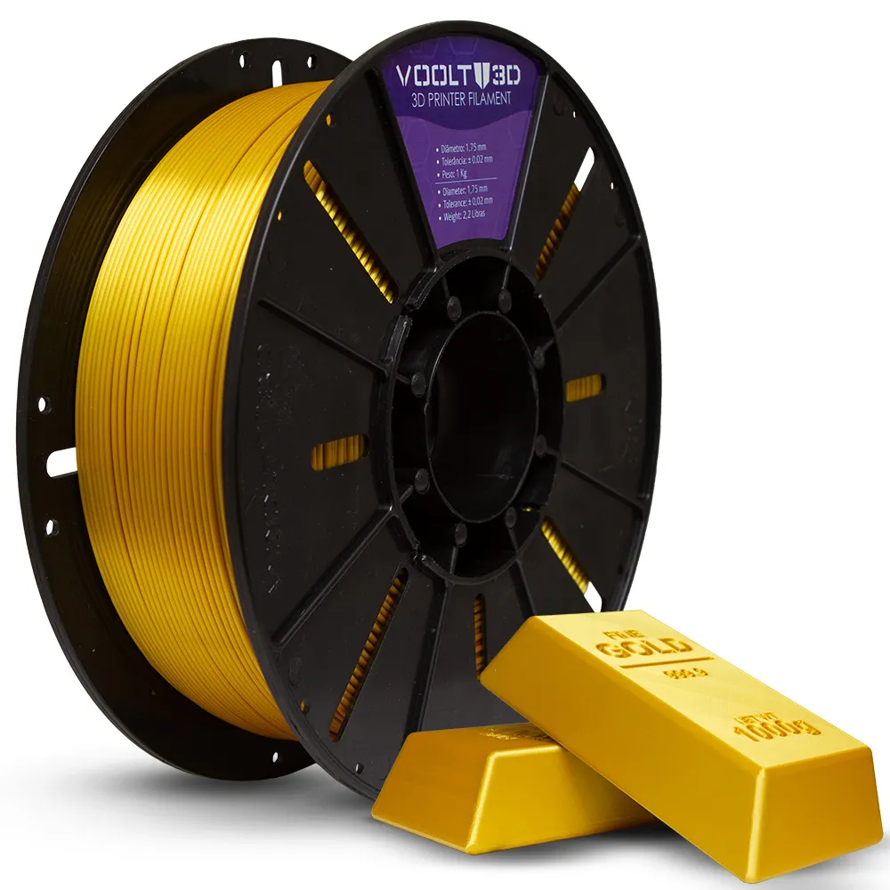 Filamento PLA Dourado V-Silk High Speed 1Kg | Shopee Brasil
