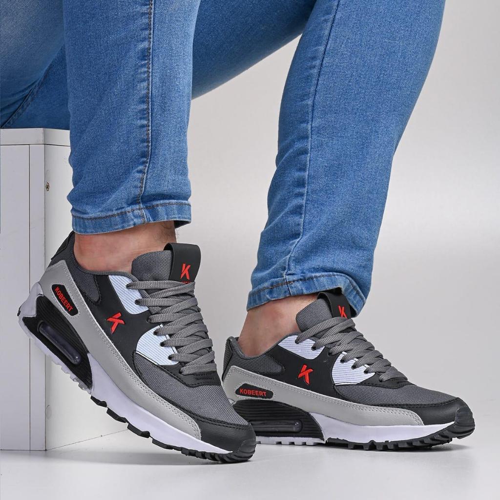 Tênis Masculino Casual Com Bola Gel Lançamento Kobeert Leve E