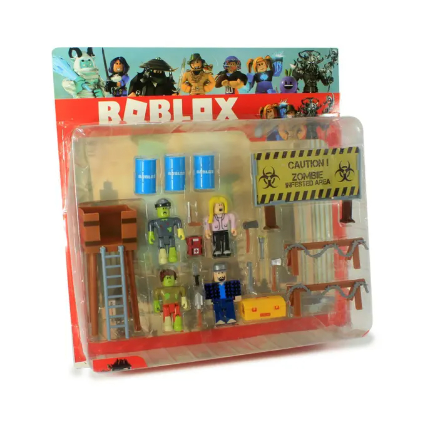 Kit Roblox Zombie Attack Articulado Desmontavel Com Escada Brinquedos ...