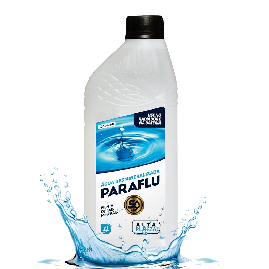 Paraflu Água Desmineralizada Para Radiador Bateria 1 Litro | Shopee Brasil