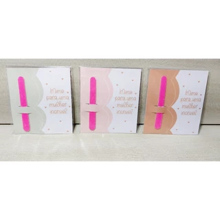Lembrancinha Dia das Mulheres Personalizado Mini Lixa - c/30 unidades em Oferta na Shopee