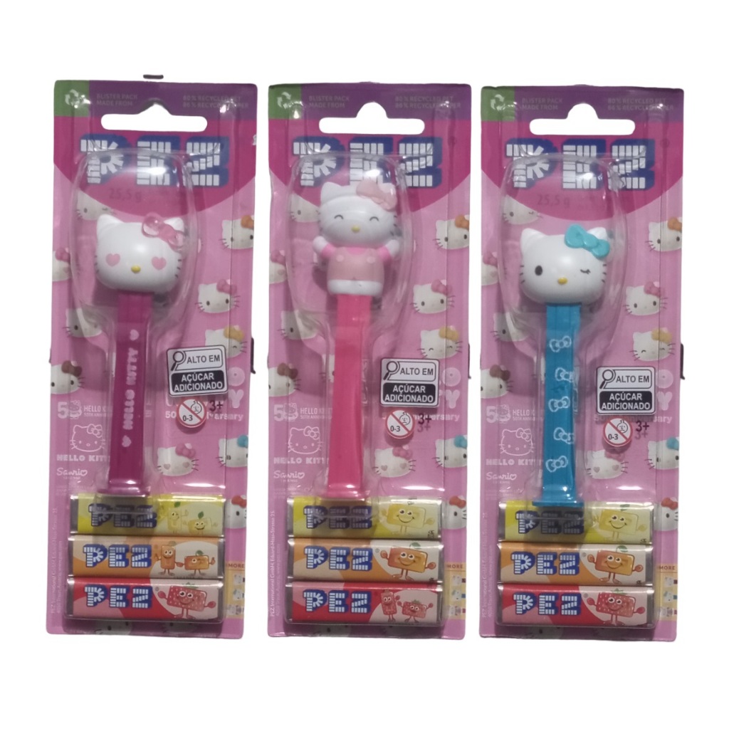 BALA PEZ HELLO KITTY | Shopee Brasil