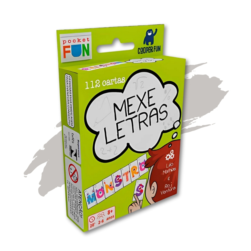 Brinquedo Jogo de Cartas infantil - Mexe Letras Pocket Fun | Shopee Brasil