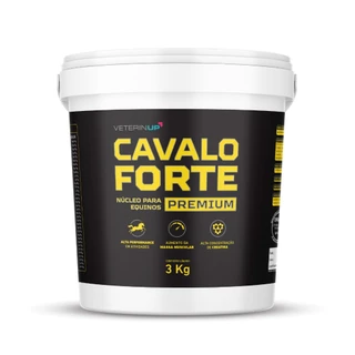 Cavalo Forte Premium 3kg - Suplemento p/ Massa Muscular e Explosão Equina
