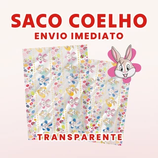 Saco Páscoa Transparente Coelho Lembrancinha Tamanhos Variados em Oferta na Shopee