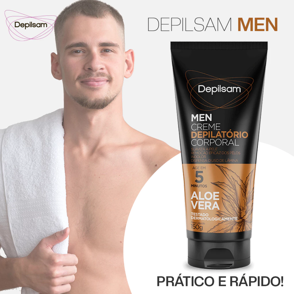 Creme Depilatório Corporal Depilsam Men Sport 150g