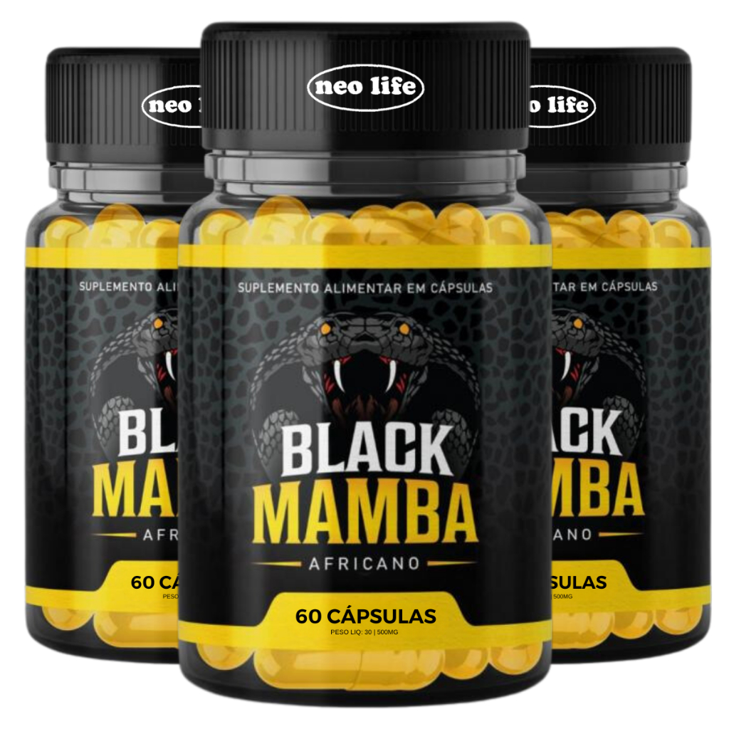 3x Black Mamba 180 Caps Original - Fórmula Avançada - Loja Oficial ...
