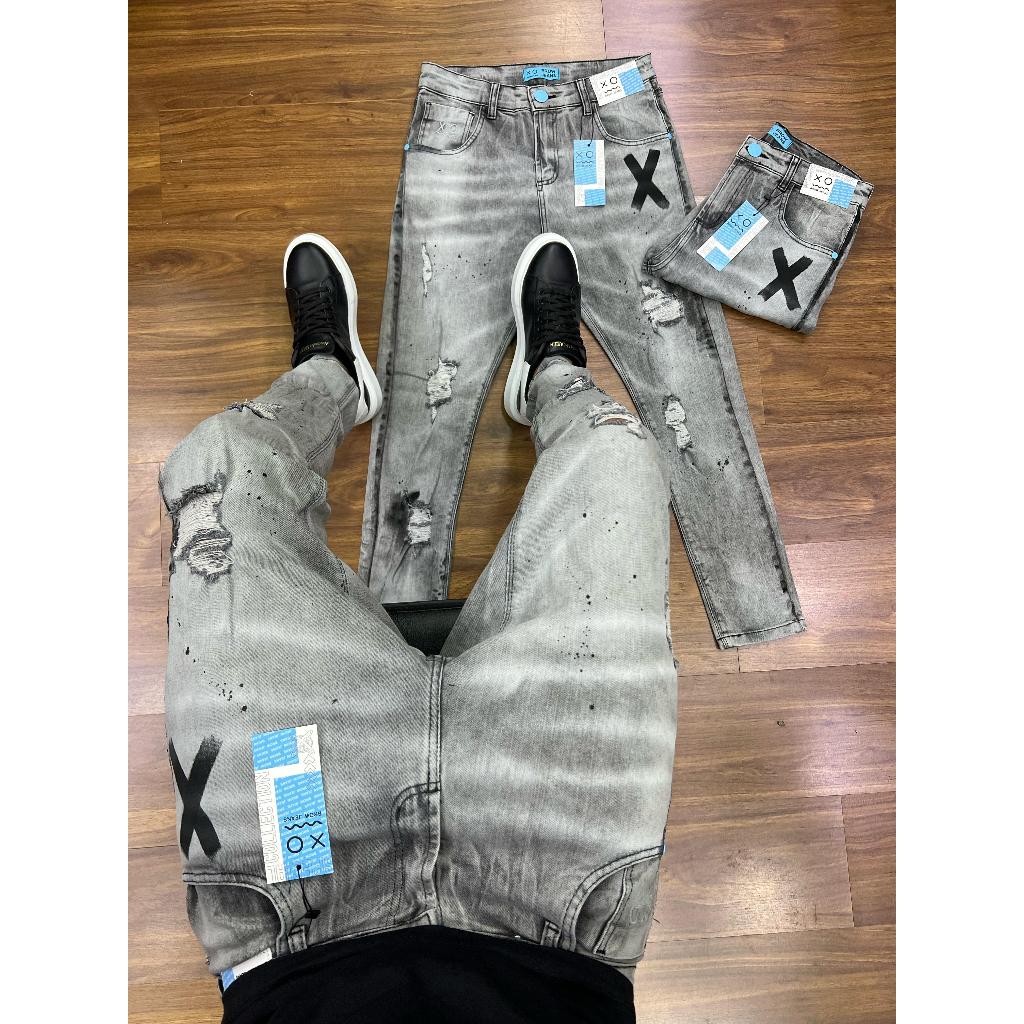 Calça Jeans Masculina Destroy Linha Premium | Shopee Brasil