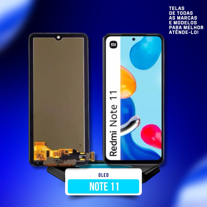 TELA DISPLAY XIAOMI REDMI NOTE 11 OLED + Película 3D | Shopee Brasil