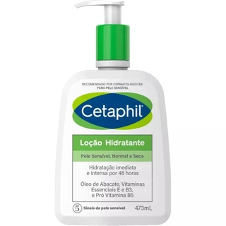 Cetaphil Loção Hidratante Corpo e Rosto 473ml Pele Normal a Seca