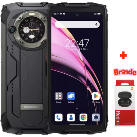 Blackview Bv9300 Pro 256 Gb Preto 24 Gb Ram + Fone de Brinde