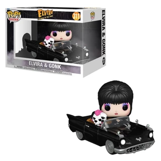 FUNKO POP RIDES ELVIRA MISTRESS OF THE DARK - ELVIRA & GONK 311 NOVO ORIGINAL em Oferta na Shopee