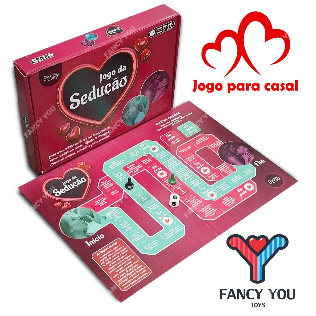 Jogo para casal Jogo da Sedução Tabuleiro - O verdadeiro jogo começa ...